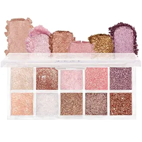 10Colors Pink Gold Purple Warm Glitter Colorful Eyeshadow Palette Makeup,Korean Natural Neutral Rainbow Eyeshadow palettes Highly Pigmented