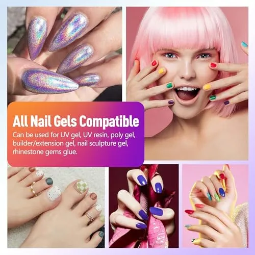 82W UV Nail Lamp, 41 LED Beads Quick Curing UV Light for Gel Nails Dryer with Auto Sensor,3 Timers & LCD Display Professional UV Led Nail Lamp, Salon-Quality Gel Nail Polish Dryer for Home Parties