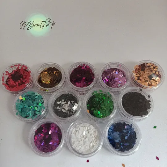 A Set Shiny nail decal - nail sticker- nail design-nail sticker-Nail glitter