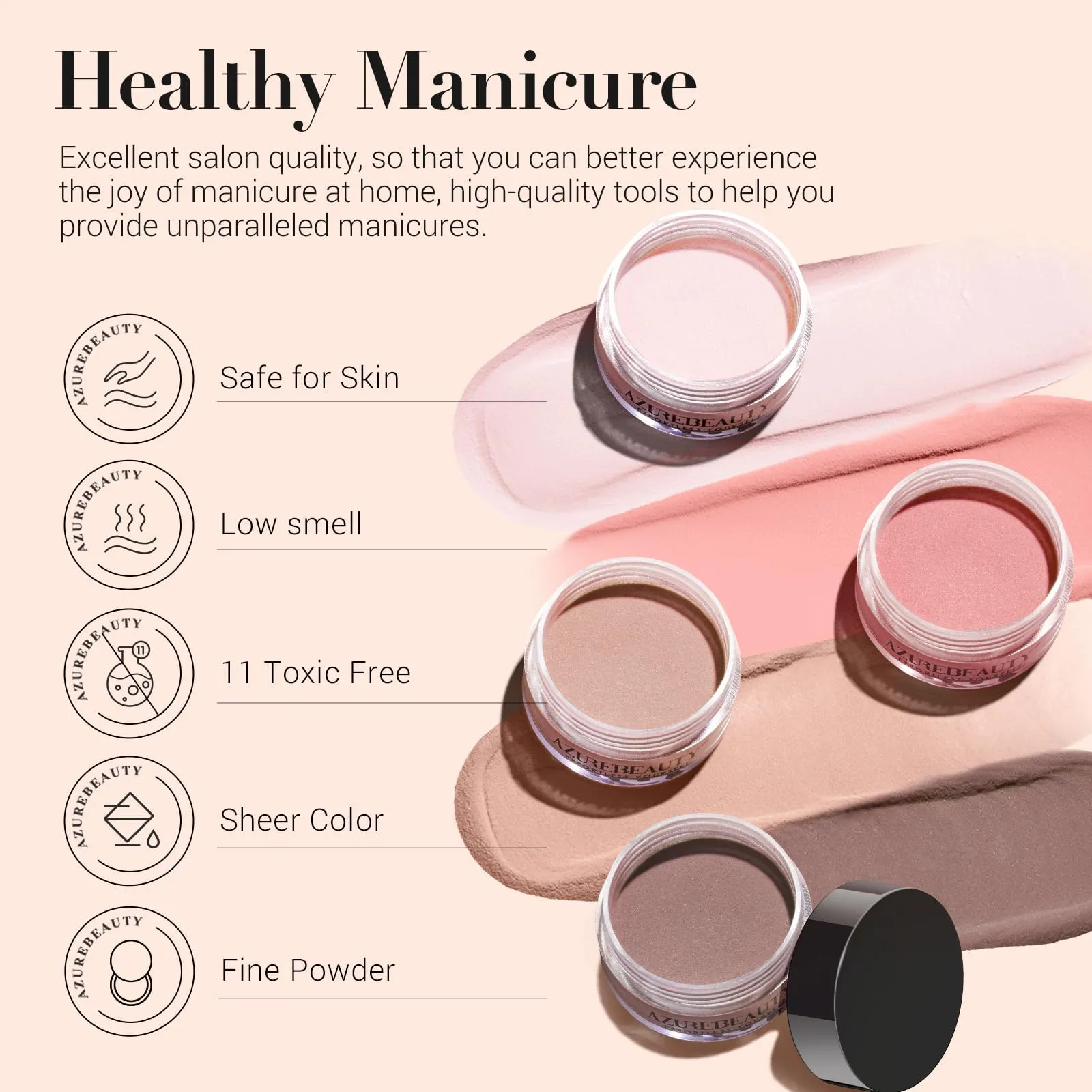 AZUREBEAUTY 130 Pcs Dip Powder Nail Kit,16 Colors Nude Pink Shine Brown Gray Dip Powder Liquid Set with Professional Remover/Top/Base Coat/Activator for Nails Art Manicure DIY Salon Women