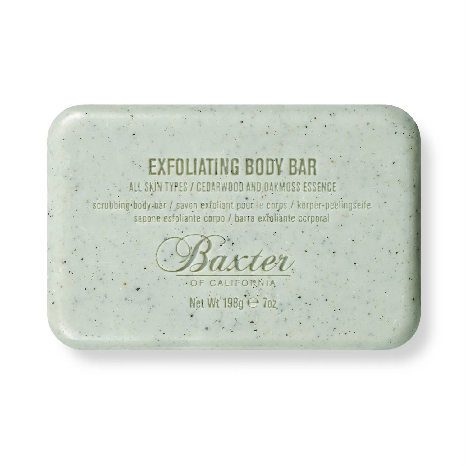 Baxter of California Exfoliating Body Bar - Cedarwood & Oakmoss Essence (198g)