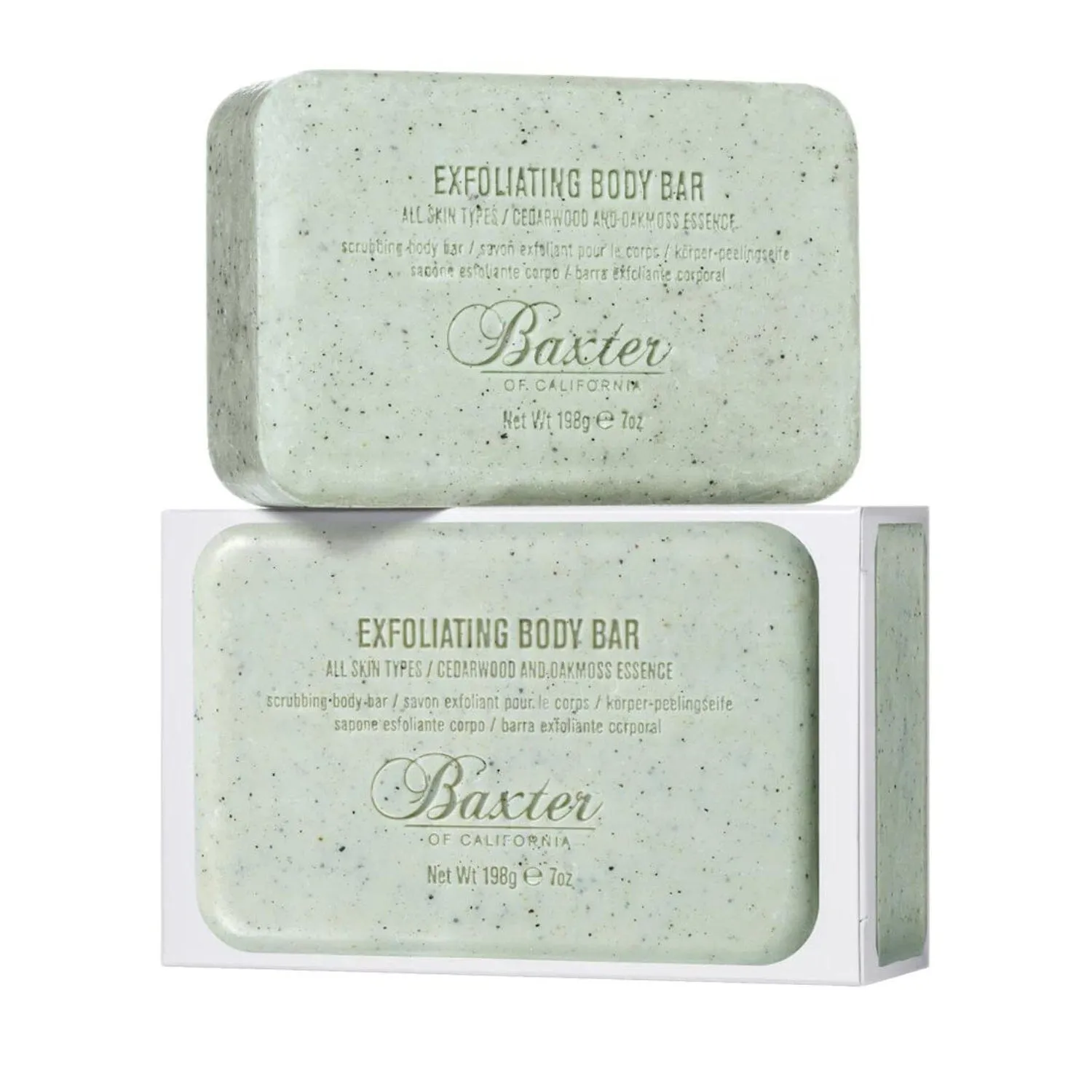 Baxter of California Exfoliating Body Bar - Cedarwood & Oakmoss Essence (198g)