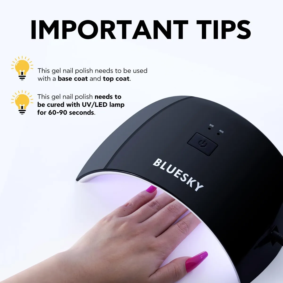 BLUESKY Gel Polish for Nails Color Pink Fragrant, Salon Manicure Single Bottle, Long Lasting&Chip Resistant,15ml,80502P/NEGLIGEE