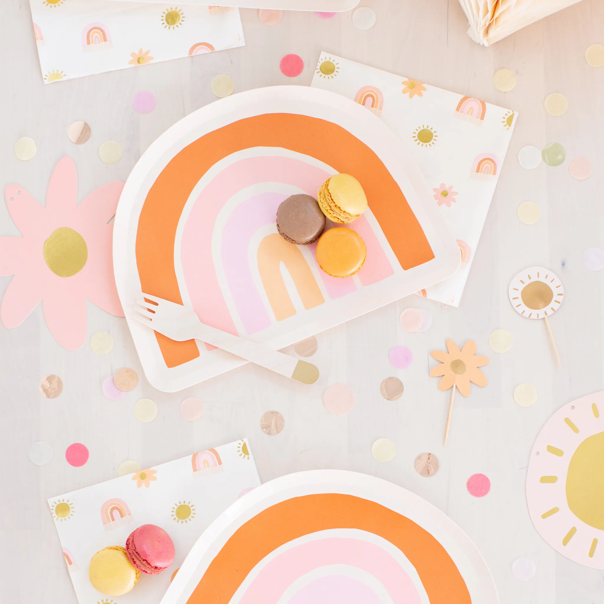 Boho Rainbow Nail Stickers