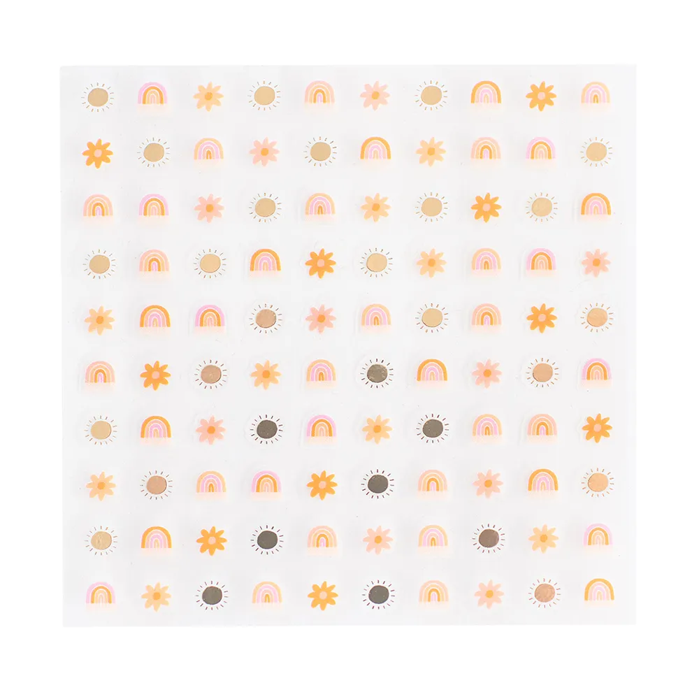 Boho Rainbow Nail Stickers