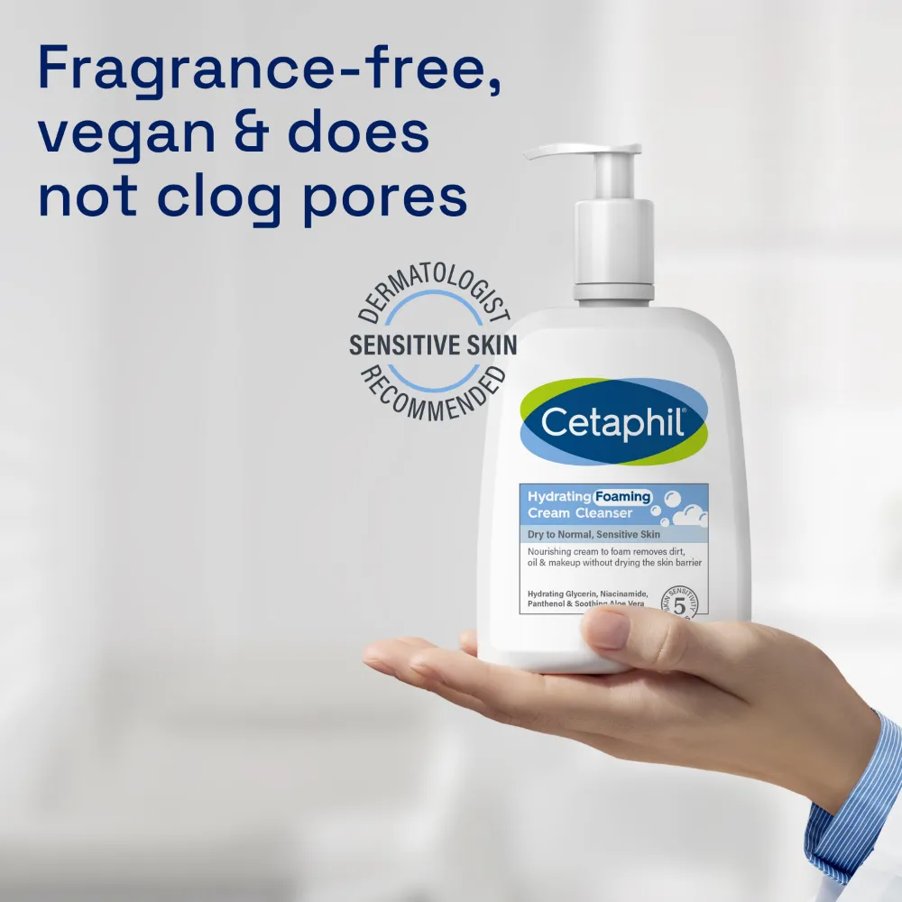 Cetaphil Hydrating Foaming Cream Cleanser 473ml