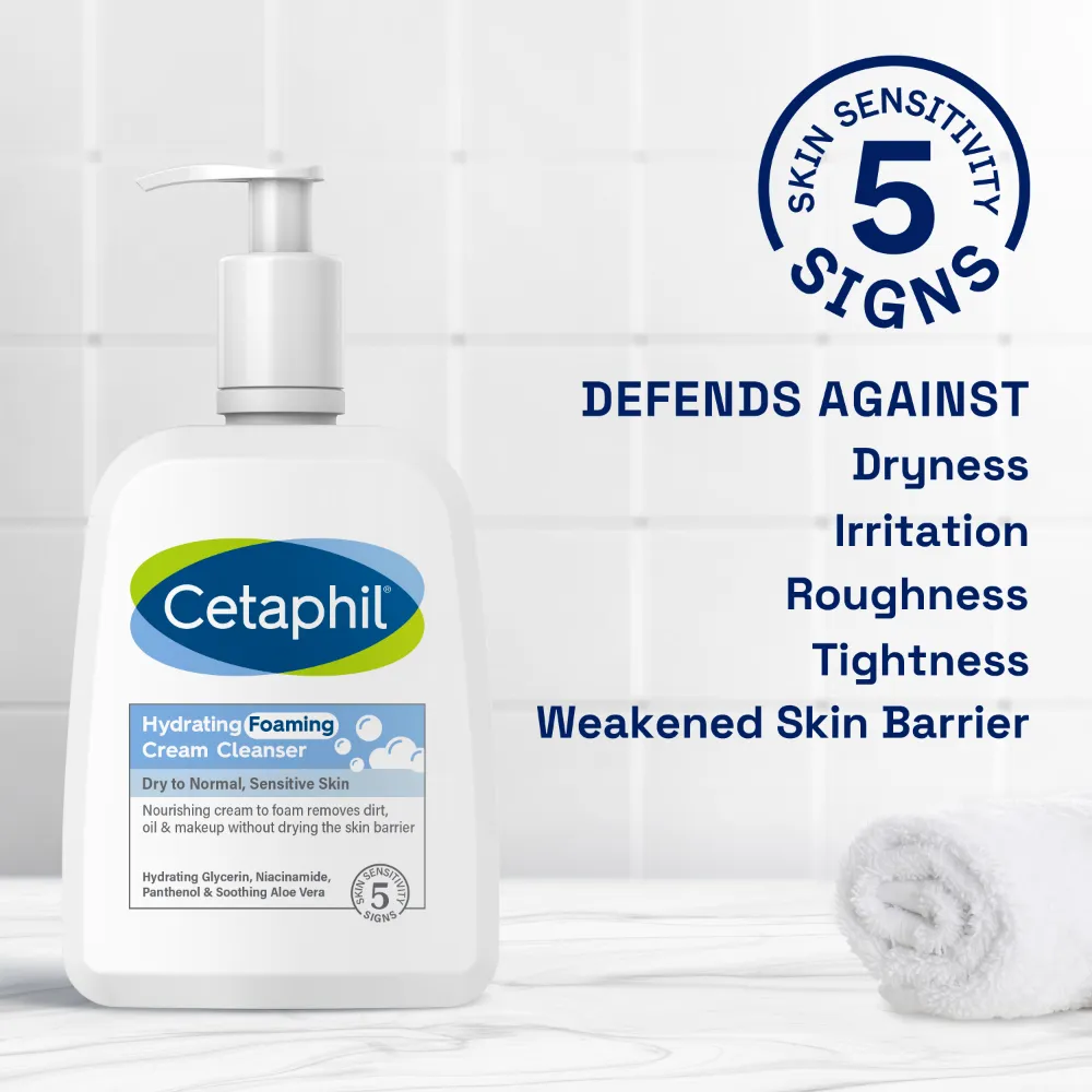Cetaphil Hydrating Foaming Cream Cleanser 473ml