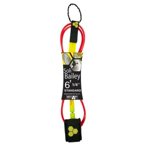 Channel Islands Soli Bailey Standard Leash 6ft - Red