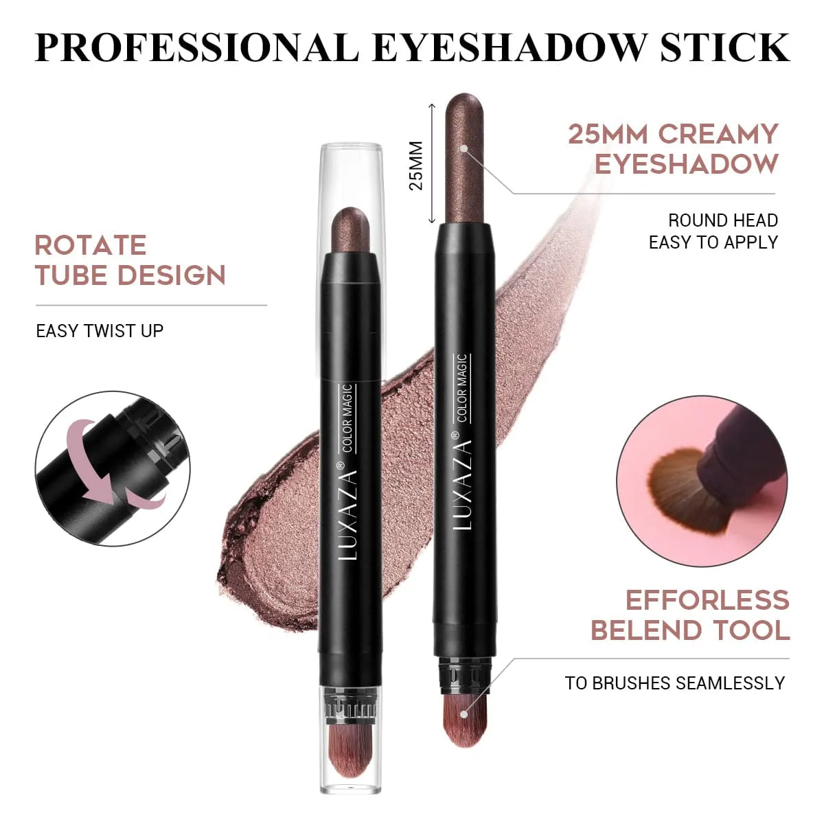 Classic Eyeshadow Stick(3pcs)-Meteorites