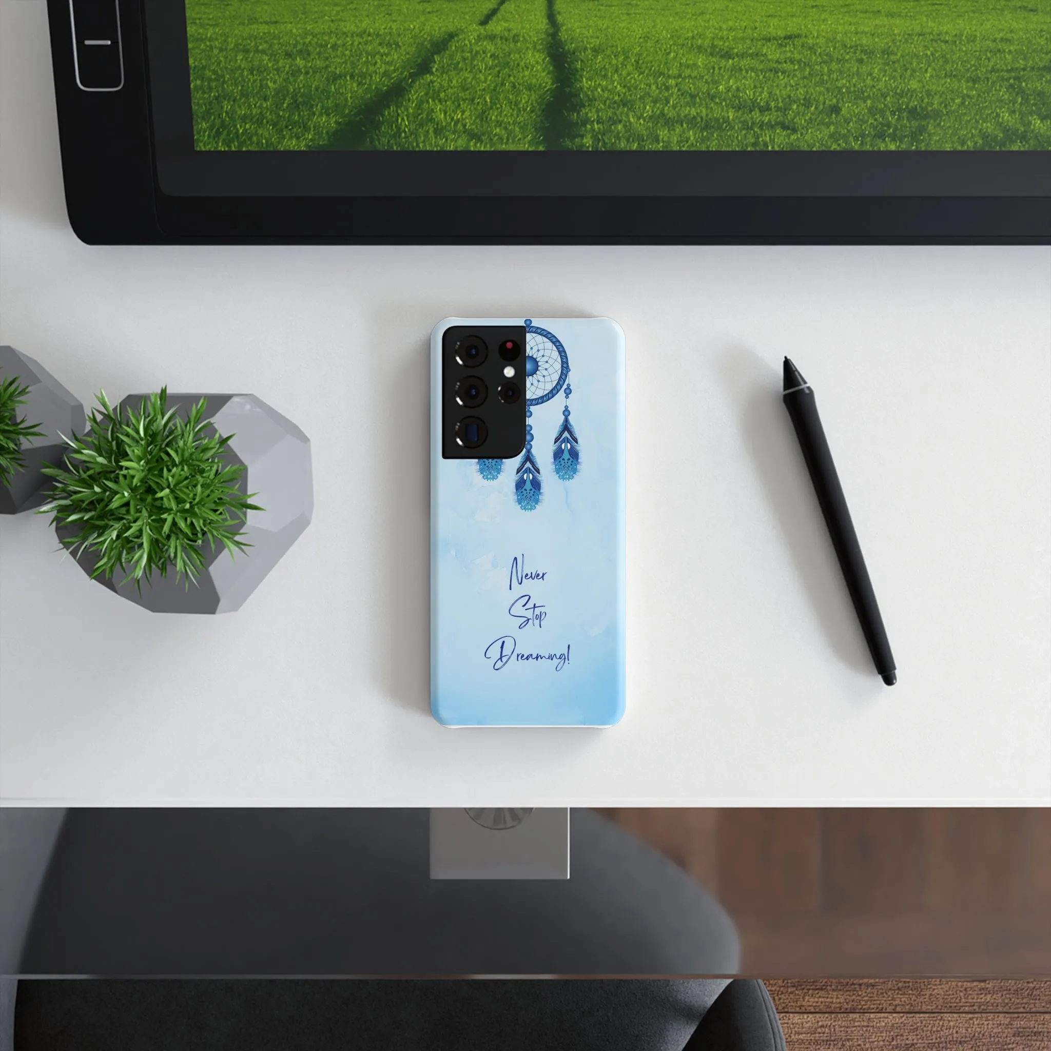 Dream Catcher Slim Snap Case - 'Never Stop Dreaming!' Phone Cover for Positive Vibes