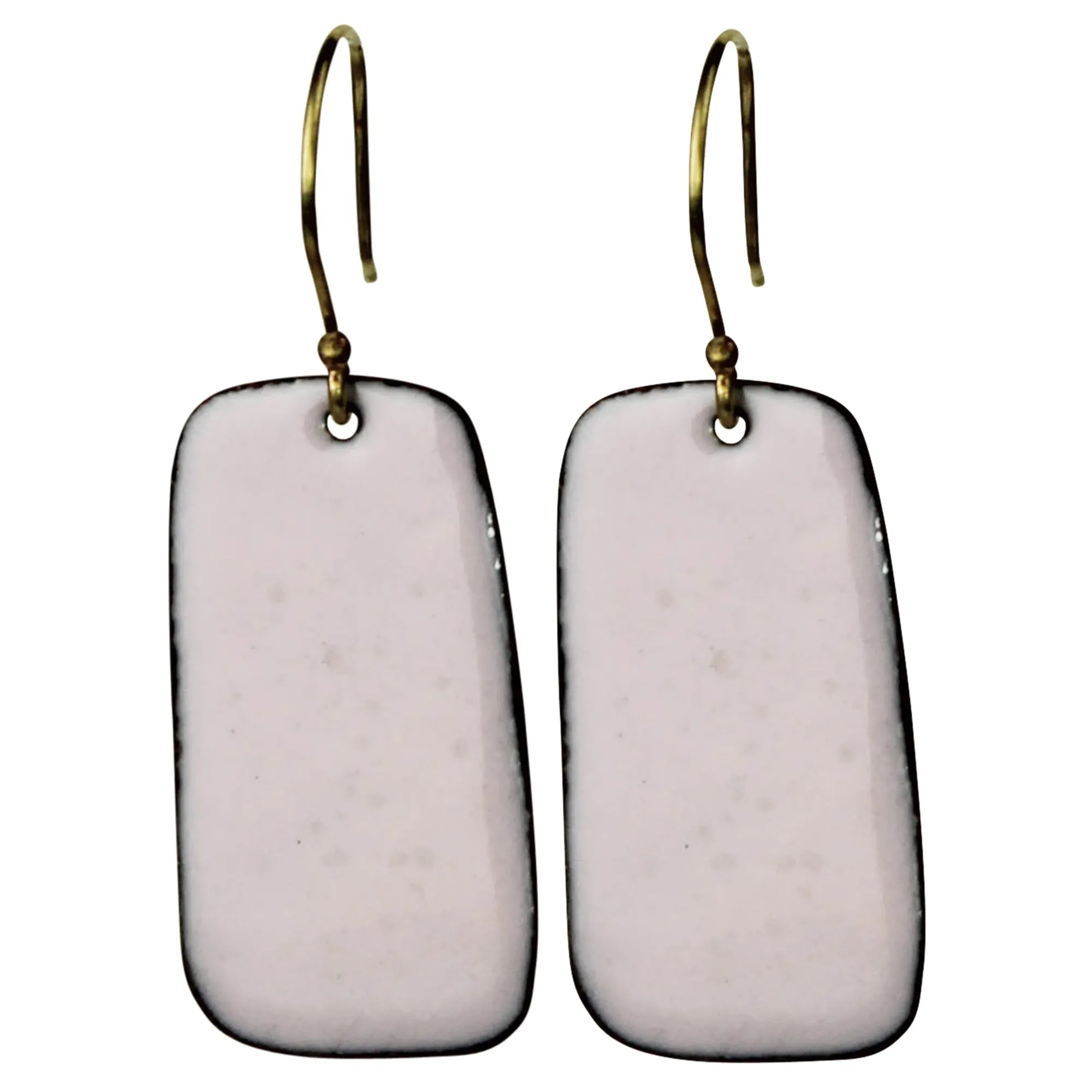 Earring - Rectangle Tab, Pink