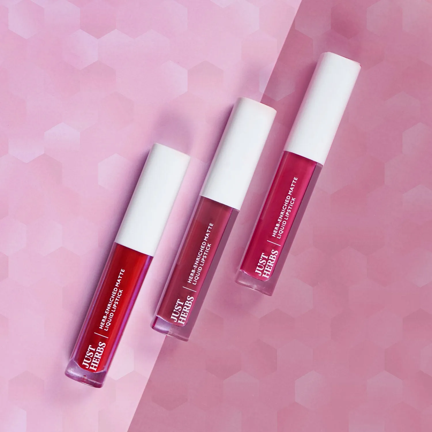 Full-Size Herb Enriched Matte Liquid Lipstick Kit - Set of 3 (Day & Office Look) - GWP