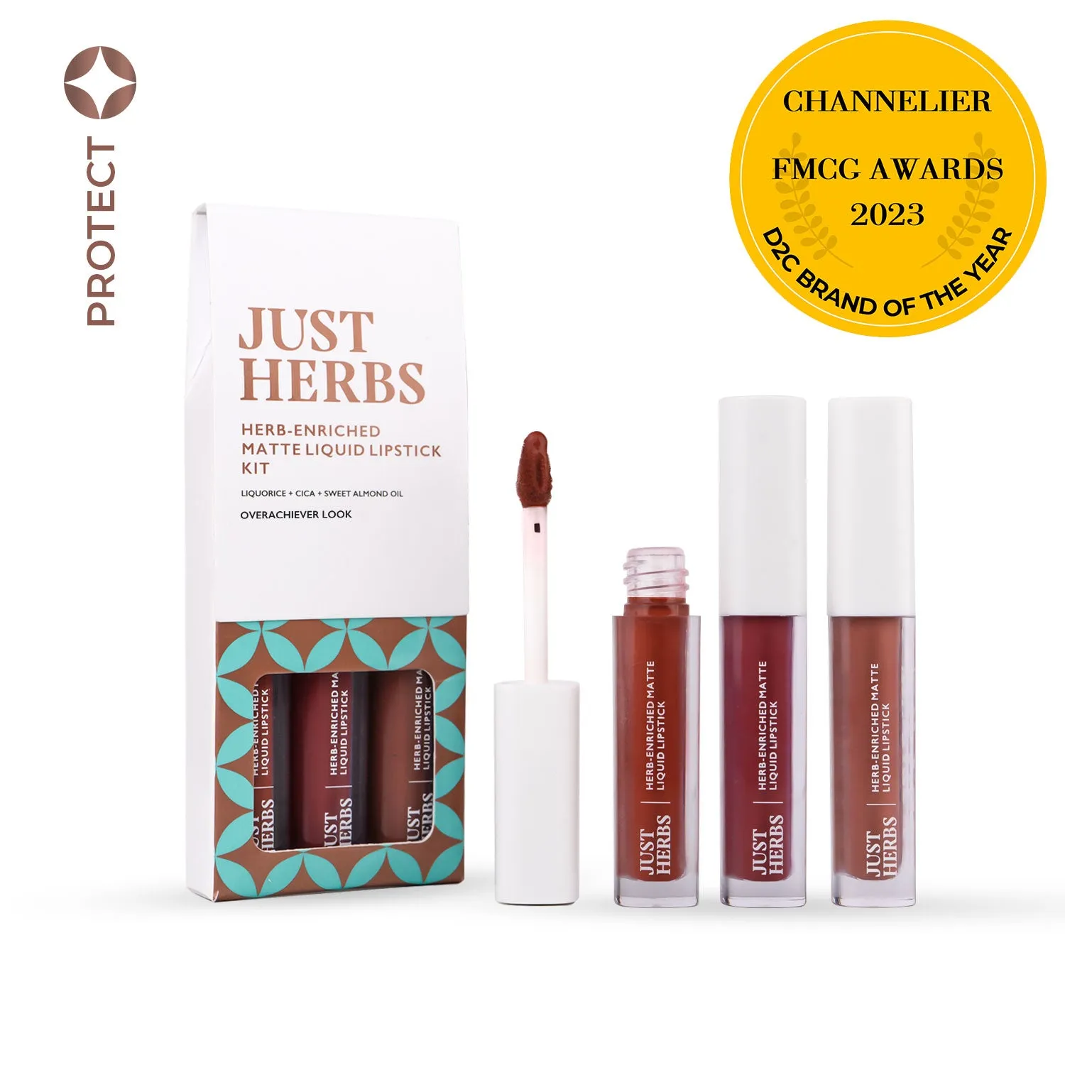 Full-Size Herb Enriched Matte Liquid Lipstick Kit - Set of 3 (Day & Office Look) - GWP
