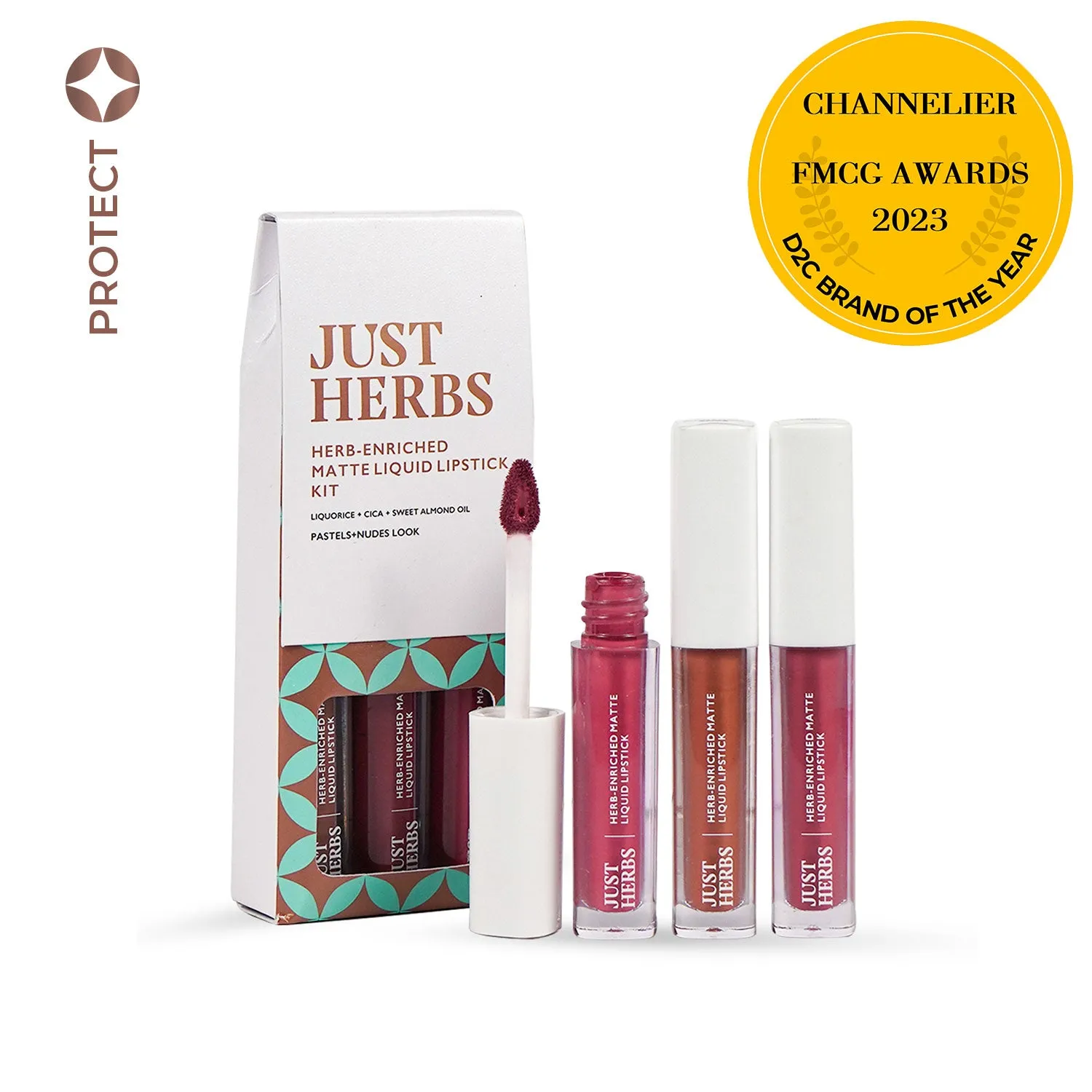 Full-Size Herb Enriched Matte Liquid Lipstick Kit - Set of 3 (Day & Office Look) - GWP