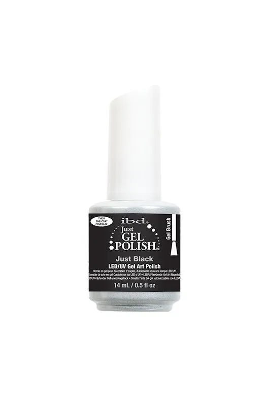 ibd Just Black Gel Art 0.5 oz/Gel Brush