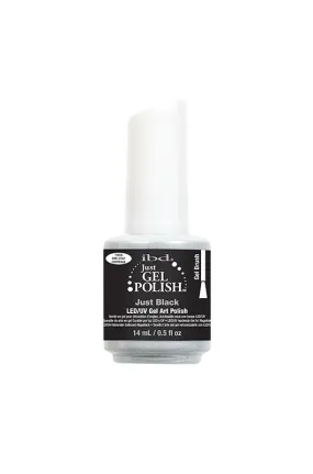 ibd Just Black Gel Art 0.5 oz/Gel Brush