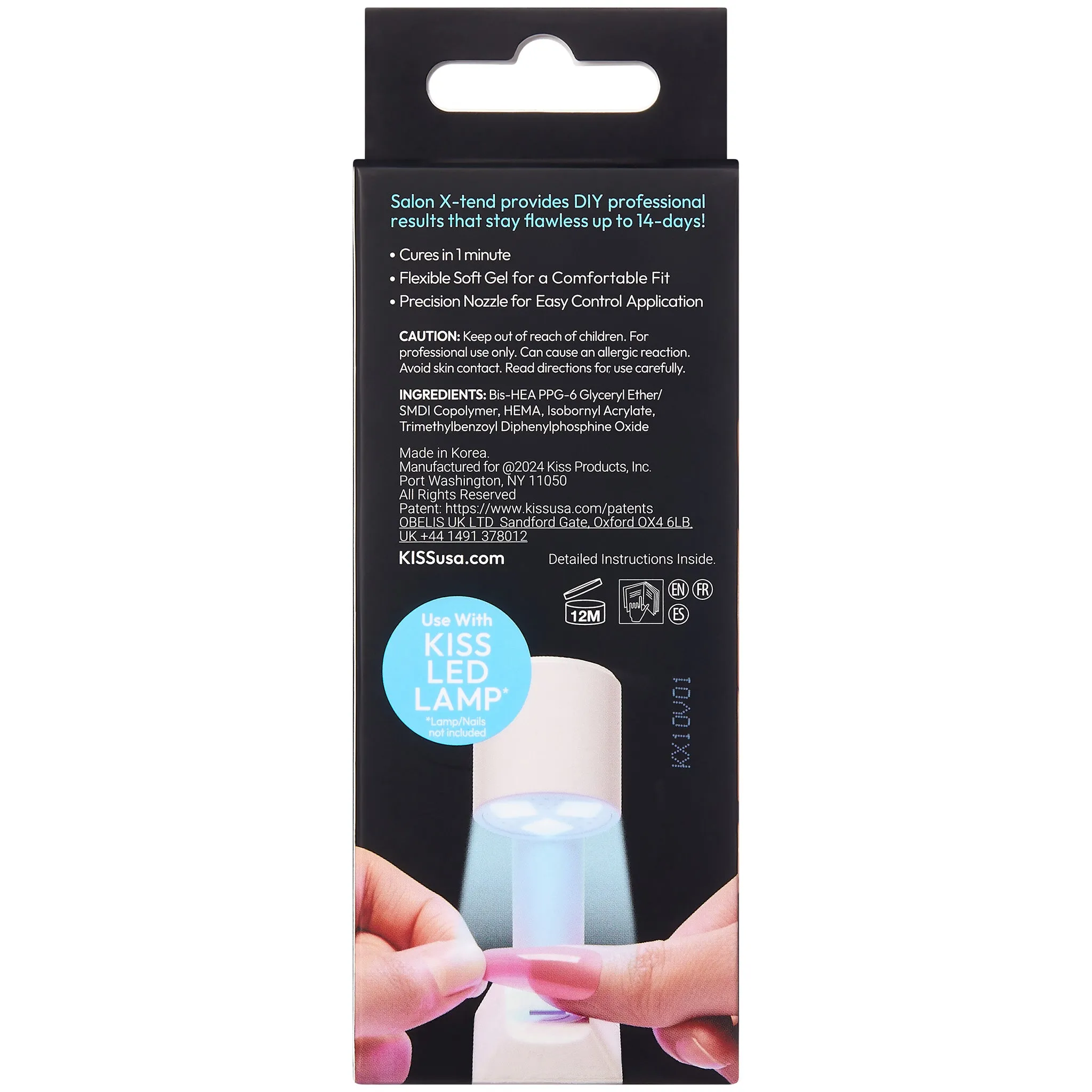 Kiss False Nails Salon X-Tend - LED Gel Adhesive (10ml)