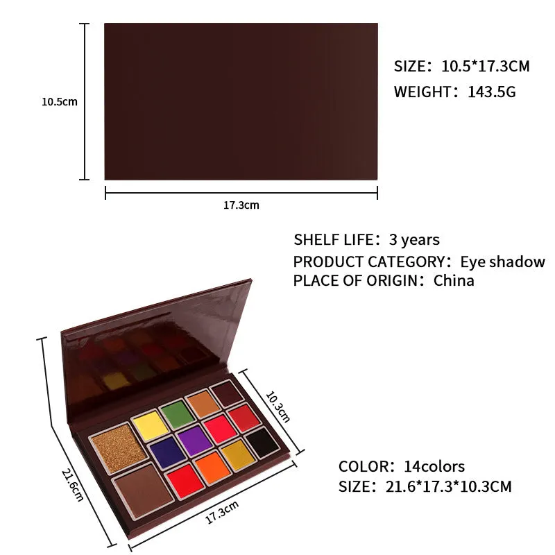 Matte and Shimmery Eyeshadow Palette