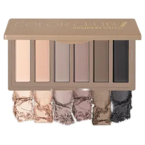 Mini Naked Eyeshadow Palette - 6 Pigmented Neutral Shades for Smoky Eyes, Travel-Friendly & Waterproof