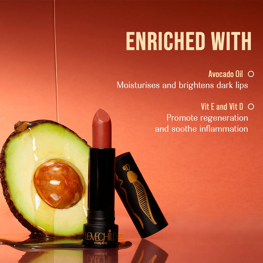 Mummylicious - Bare Browns Ultra Matte Lipstick (Rustic Brown)- Intense color pay-off