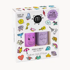 Nail Polish 2 Pack   24 Stickers (Wow)