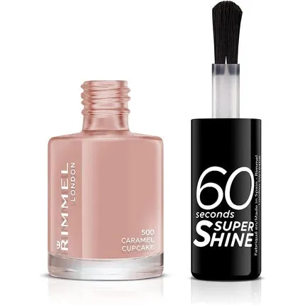 Nail polish 60 Seconds Super Shine, 8 ml, caramel cupcake, Rimmel