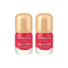 Pack Of 2 | Golden Cap Oil-based Nail Polish(13 Shiny Pink)