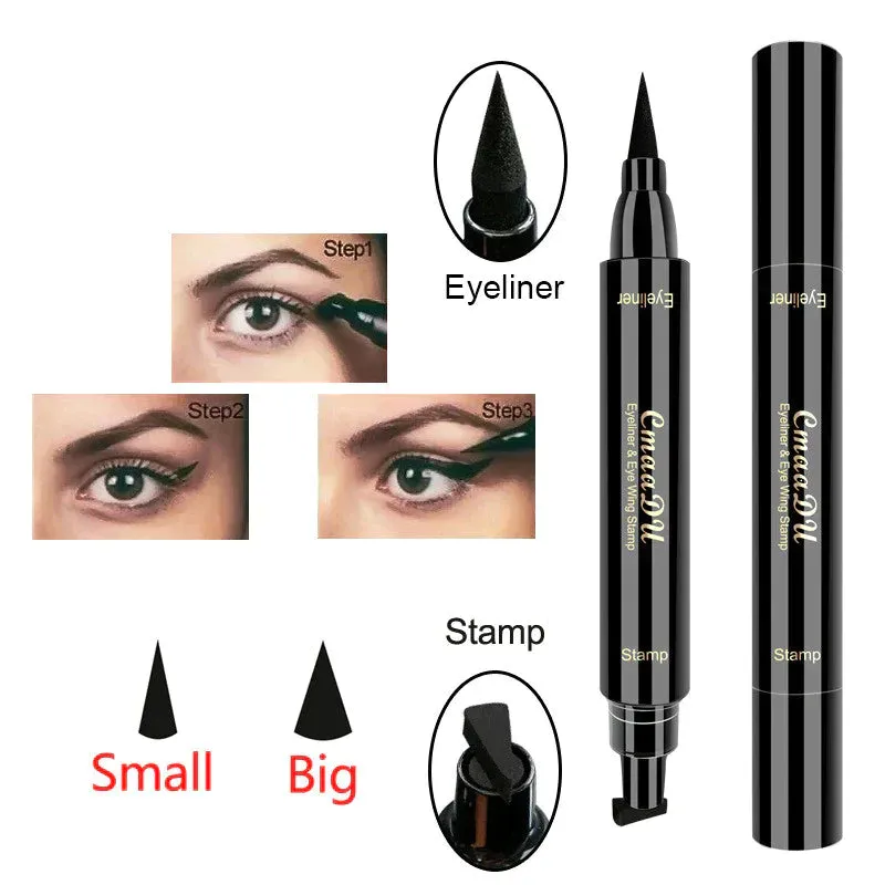 Popular style double-headed engraved ordinary eyeliner