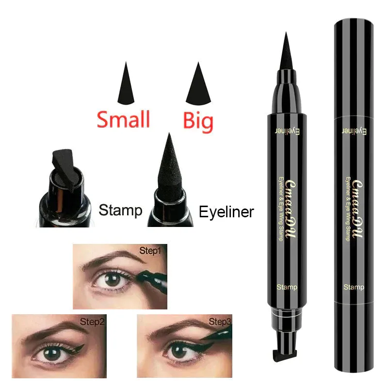 Popular style double-headed engraved ordinary eyeliner
