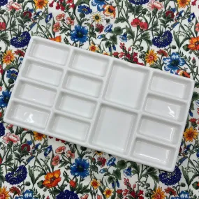 Porcelain Palette - Rectangle, 14 Wells