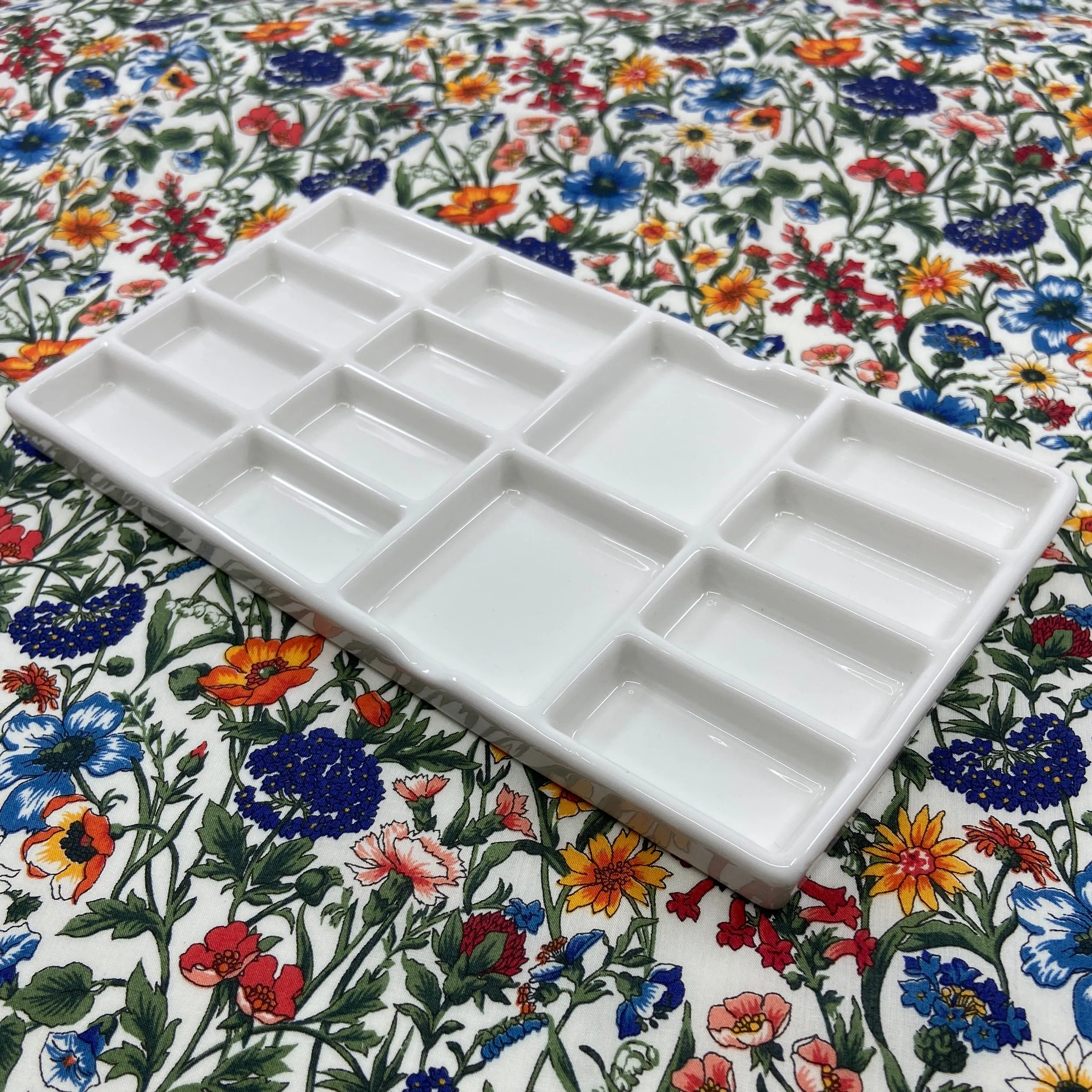 Porcelain Palette - Rectangle, 14 Wells