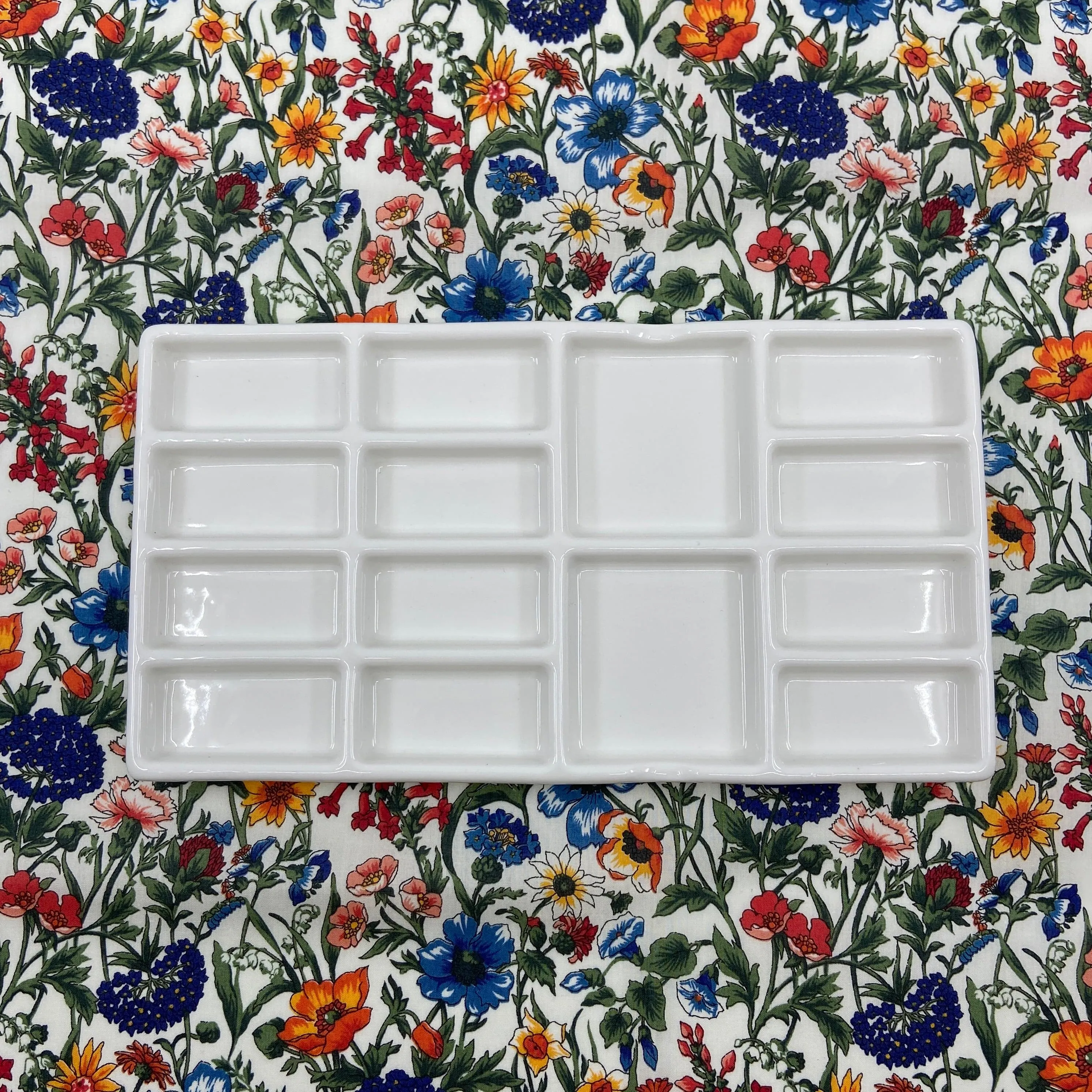 Porcelain Palette - Rectangle, 14 Wells