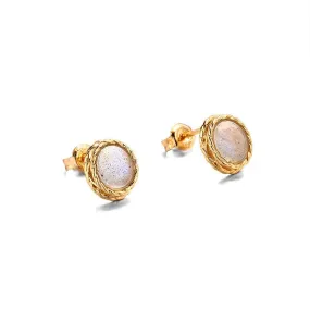 Retro Style Labradorite Earrings