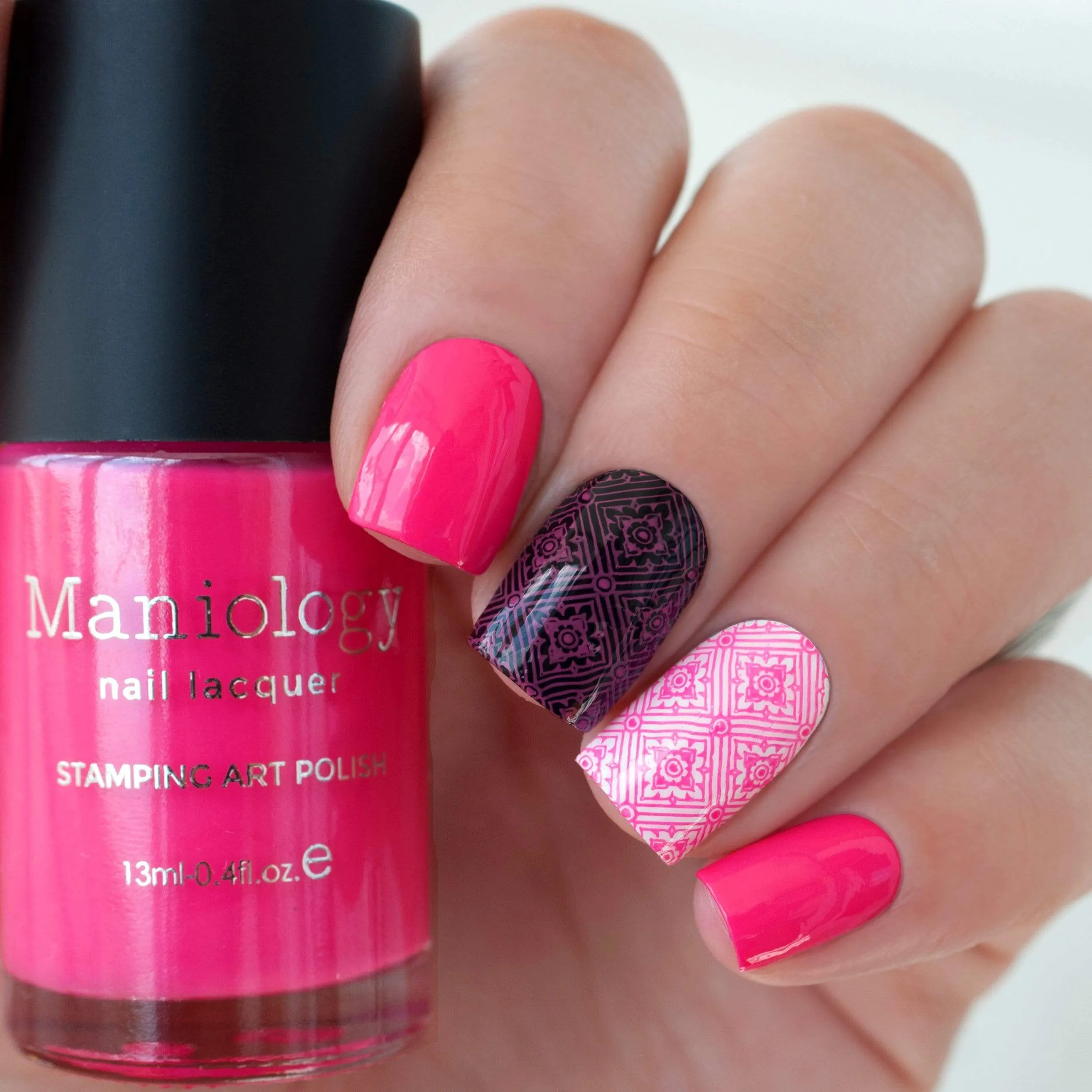 School's Out: Slam Book (B290) - Neon Pink Stamping Polish