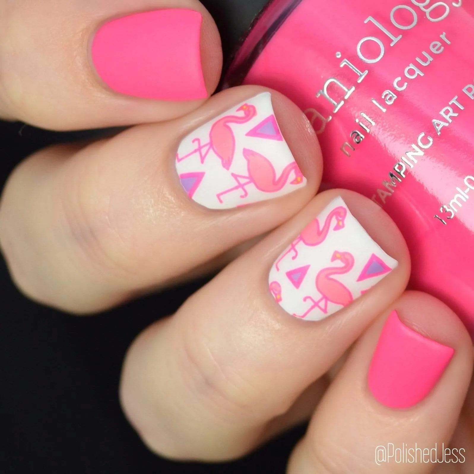 School's Out: Slam Book (B290) - Neon Pink Stamping Polish