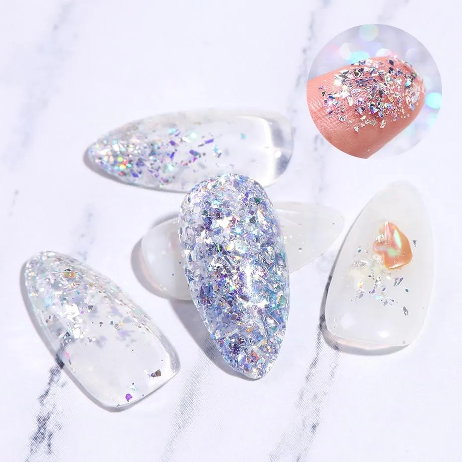 Shiny Nail Glitters Sequins 6 Colors/Set VN152117