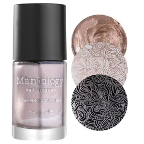 Snowflake Waltz Collection: Magic Hour (B229) - Champagne Shimmer Stamping Polish