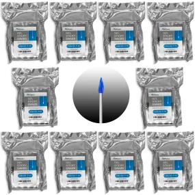 Sticky Swab Gel (2.0 mm/0.08 inch Tipped Head, 100 Swabs Blue) Sticky Pen Silicone Gel Stick for Camera Sensors, LCD, Semiconductors, PCB, SMT & Watches etc. (No. GSB-SS-T-100)